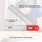 Digital Angle Finder Protractor, Angle Finder Ruler, Stainless steel 7inch 200mm - Image 7