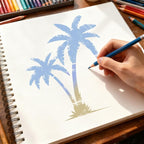 6 Pcs Large Flower Stencils for Painting, 11.81 X 8.27 Inch Flower Stencils for - Image 7