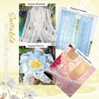 VACVELT Gold Sheer Organza Fabric by The Yard 60" Wide | Semi-Transparent - Image 5