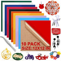 Acrylic Sheets Bulk, MAPRIAL 10Pcs 12 x 12 x 1/8" Thick Opaque Colored Cast by MAPRIAL
