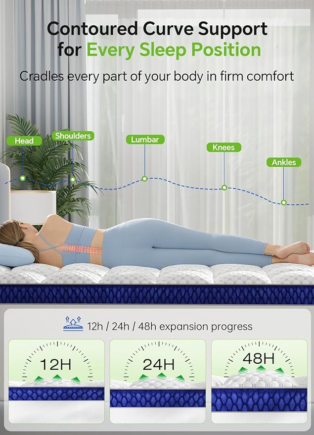 BEDELITE Twin XL Mattress Topper 3 Inch Thick Mattress Pad, Plush Pillow Top - Image 5