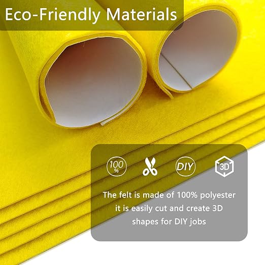 Jtnohx Self Adhesive Felt Sheets, 12 Pieces Felt Fabric - Image 6