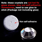 Onwon 1440 Pieces SS3 / 1.4mm Clear Crystal Flat Back Brilliant Round - Image 6