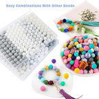 160Pcs Silicone Beads 12mm Mix Color, Bulk Silicone Beads 12mm - Image 6