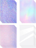 Clabby 36 Sheets Holographic Sticker Paper A4 Vinyl Holographic Laminate Sheets by Clabby