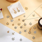Landical 50 Pcs Winter Snowflake Charms - Image 5