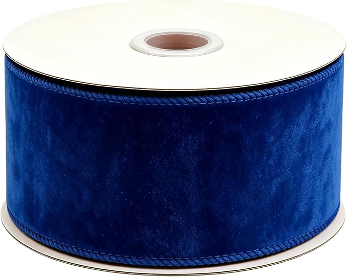 Songye Velvet Ribbon 10 Yards Christmas Velvet Wired Ribbons by Unknown