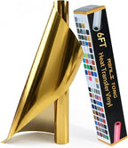 RENLITONG Soft Metal Heat Transfer Vinyl, Premium PU Material HTV Roll by RENLITONG