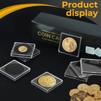 120 Pcs Adjustable Acrylic Coin Holder, Coin Collection Cases - Image 4