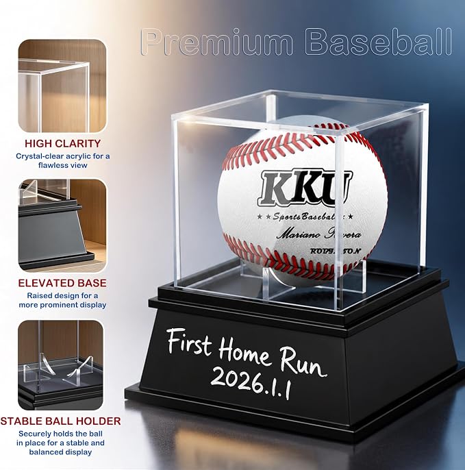 KKU Baseball Display Case 2 Pack, Baseball Holder - Image 5
