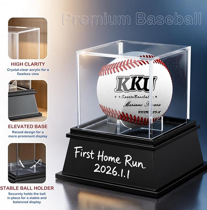 KKU Baseball Display Case 2 Pack, Baseball Holder - Image 5
