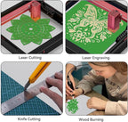 8 Pack Forest Green Basswood for Laser Cutting, for Laser Engraving, DIY Craft - Image 3