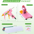 MONVICT Pink Hot Glue Gun Kit, Mini Glue Gun - Image 3
