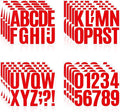 Letter Stickers, Mailbox Numbers, 4 Inch Waterproof Vinyl Alphabet | 4 Inch Red by Llewyn