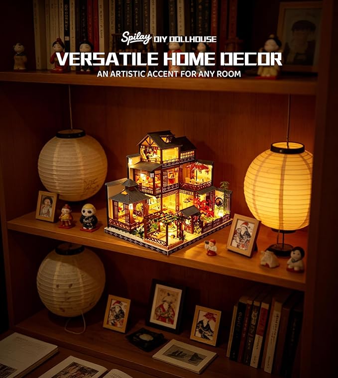 Spilay DIY Miniature House Kit for Adults, Japanese Miniature Dollhouse Kit | - Image 4