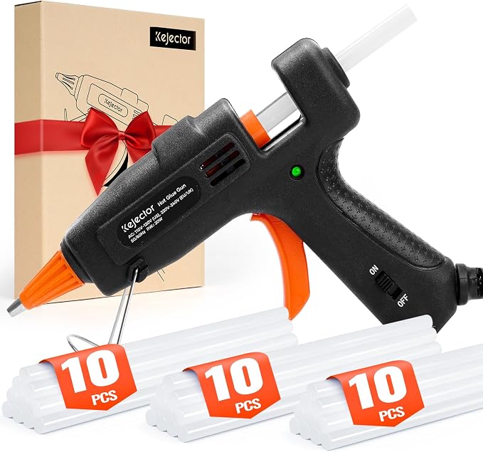 Fireproof Hot Glue Gun, Mini Glue Gun Kit by KEJECTOR