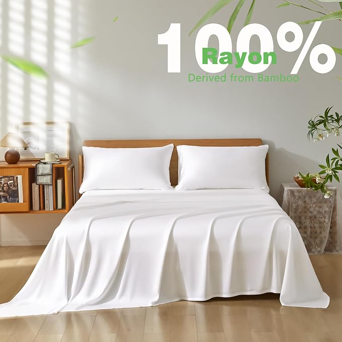 Homiest Cooling Pillow Cases Standard Size Set of 2, 100% Rayon Derived from - Image 3