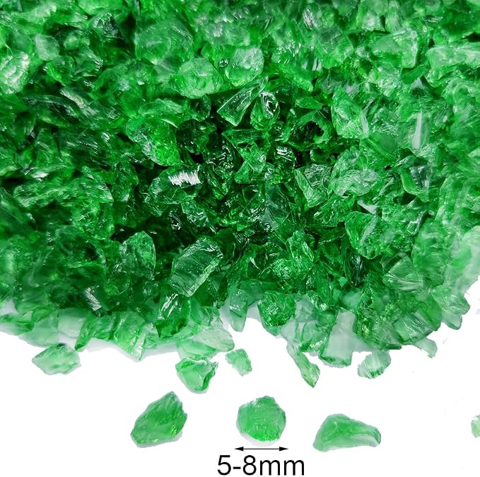 1.3 LB Crushed Glass Sand Broken Fire Glass Pieces - Image 5