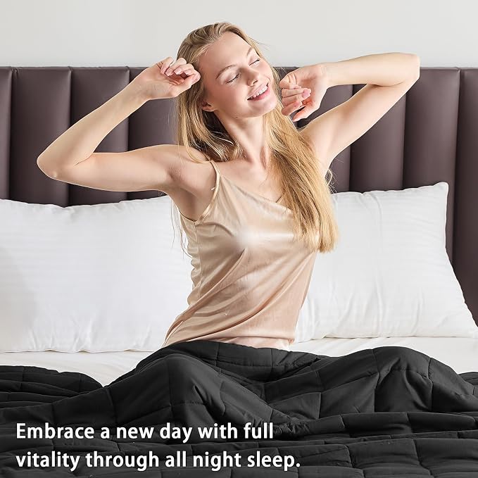 yescool Weighted Blanket for Adults Cooling Heavy Blanket for Sleeping Perfect - Image 4