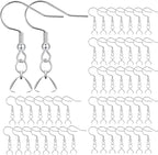 Earring Hooks 50PCS/25Pairs, Stainless Steel Ear Wires Fish Hooks, - Image 7