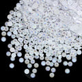qiipii 900PCS 6mm White AB Round Half Round Pearls by qiipii