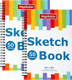 6" x 9" Sketch Book, Spiral Bound Sketch Pad, 50 Sheets 68lb/100gsm Acid-Free - Image 7