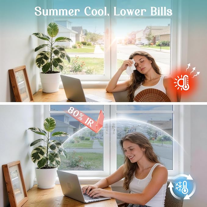 Haton Window Privacy Film One Way Window Tint - Image 4
