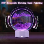 Moving Sand Art Picture Round Glass 3D Deep Sea Sandscape in Motion Display - Image 3