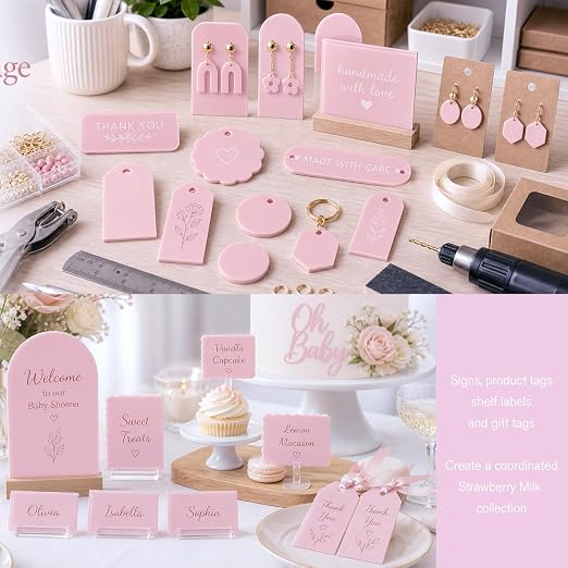 Pastel Cast Acrylic Sheets 12x12 1/8" | Dual finish matte & glossy cast - Image 3