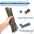 PATIKIL 25 Pcs 12inch Wood Log Sticks, 0.31-0.39inch in Diameter Natural - Image 3