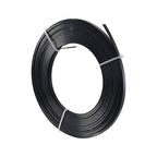 Fashewelry 32.8Ft 5mm Aluminum Flat Wire Black Bendable Metal Craft Wire Strip by FASHEWELRY