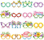 Pajean 32 Pack Spring Party Decorations Eyeglasses Springtime Themed Paper by Pajean