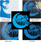 FUNKAKA Glow in The Dark Heat Transfer Vinyl Roll, Glow in The Dark HTV Vinyl - Image 5