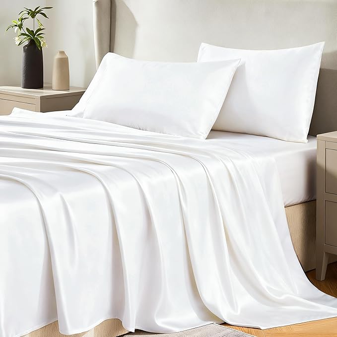CozyLux Satin Sheets Twin XL Sheets by CozyLux