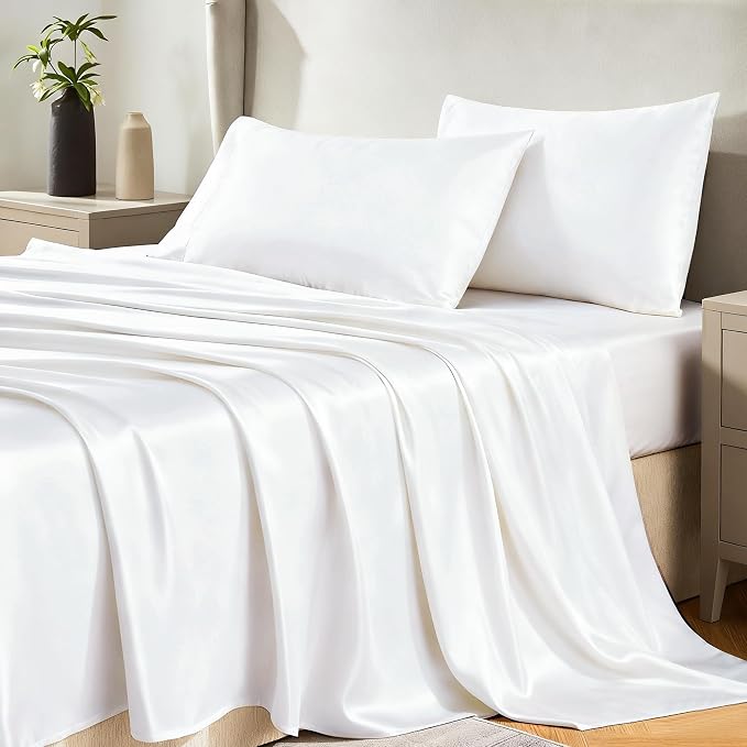 CozyLux Satin Sheets King Size Sheet Set by CozyLux