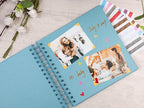 potricher 8 x 8 Inch DIY Scrapbook Photo Album 80 Pages Thick Kraft Blank Blue - Image 3
