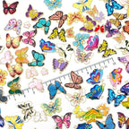 WOCRAFT 120pc Assorted Enamel Bracelet Butterfly Charms - Image 3