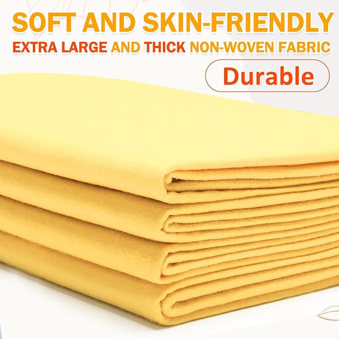 XSEINO Butter Yellow Large Felt Fabric 72" X 36 ", 1.4 mm Thick Soft Felt - Image 6