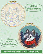 ERKOON Punch Needle Kit for Beginners Adults, DIY Easy Animal Embroidery Set - Image 3