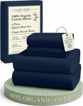 LANE LINEN Eco Friendly 100% Organic Cotton Bed Sheets Queen Size, Soft & Comfy by LaneLinen