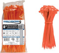 Kable Kontrol Fluorescent Orange Zip Ties 8 Inch 100 Pcs, 50 Lbs Tensile by KABLEKONTROL%C2%AE