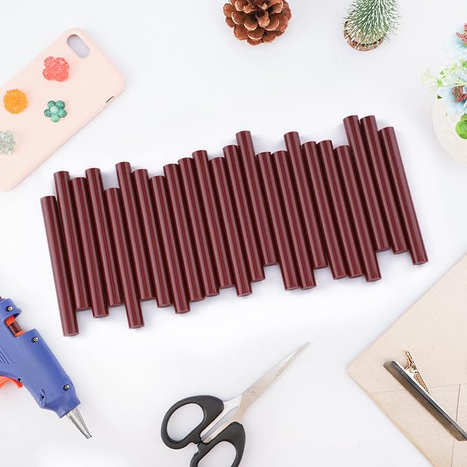 ENPOINT Wine Red Hot Glue Sticks, Sealing Wax Adhesive Sticks - Image 7