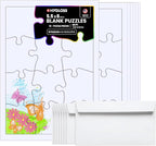 Hygloss 8 Blank Jigsaw Puzzles by HyglossProductsInc
