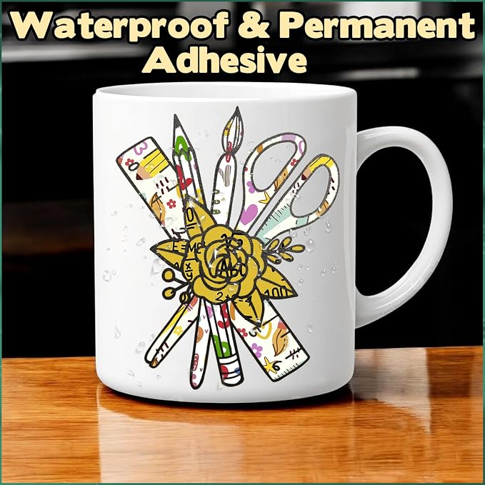 Teacher Graphics Permanent Adhesive Vinyl 10 Sheets 12'' x 10'' | Pen Rules - Image 5