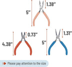Mr. Pen- Pliers for Jewelry Making, 3 Pack, Chain Nose | Round Nose Pliers Set - Image 2