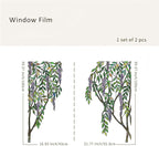 Original Hand Drawn Stained Glass Window Hanging Cling, 38.58"X39.37" - Image 5