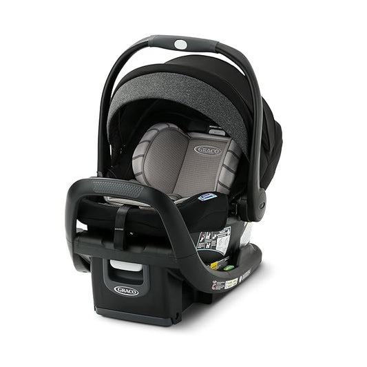 Graco SnugRide SnugFit DLX Infant Car Seat, Baby Car Seat with Anti Rebound Bar for Extra Safety, SnugLock Easy Install Carseat, Baby Registry Must Have, Gift for New Parents, Maison