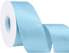 Light Blue 2.5 Inch Continuous 25 Yards Satin Wired Ribbon by Simplegoal