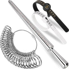 Ring Sizer Measuring Tool Kit, Ring Mandrel Measurer, US Ring Size 0-13 by MYEBIUAI