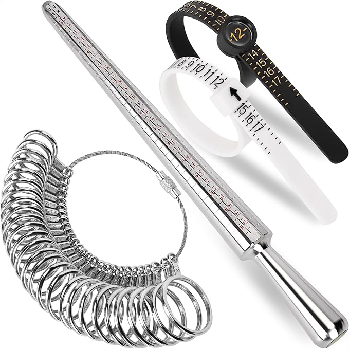 Ring Sizer Measuring Tool Kit, Ring Mandrel Measurer, US Ring Size 0-13 by MYEBIUAI